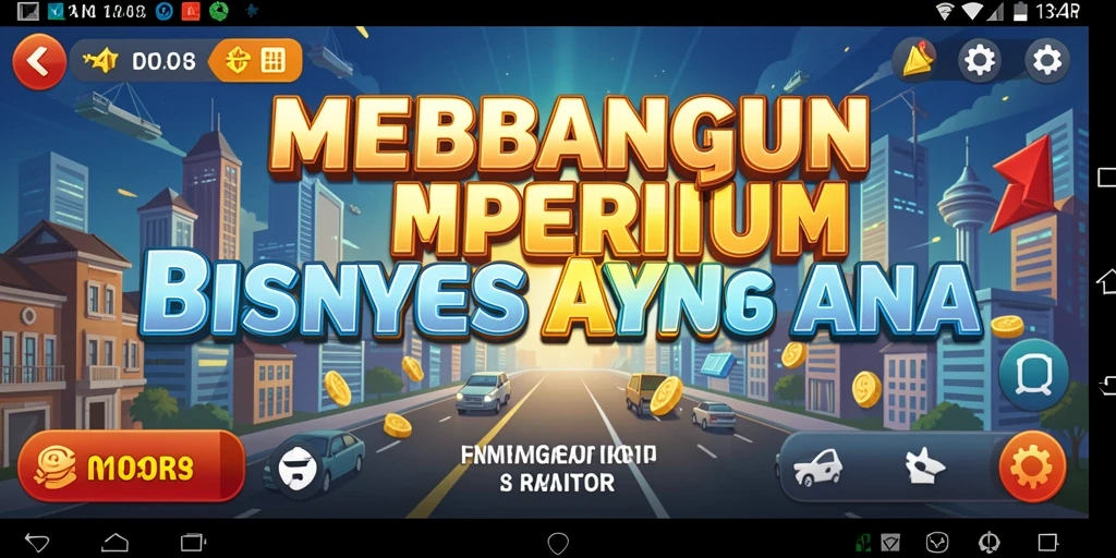 Screenshot utama 34R menampilkan pengelolaan bisnis yang seru.
