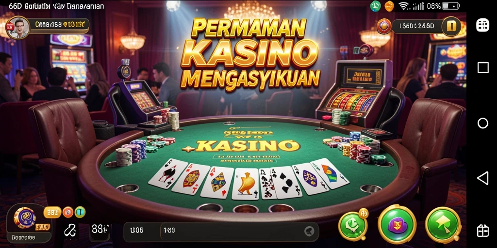 Gameplay kasino yang menyenangkan dan menghibur di 66D.