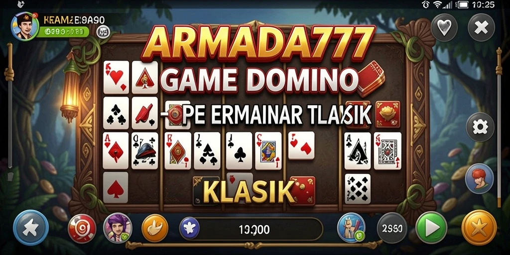 Tampilan gameplay seru dari ARMADA777 dengan Domino yang menantang.