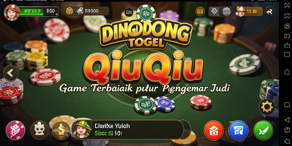 Tampilan permainan QiuQiu yang mendebarkan di DINGDONGTOGEL.