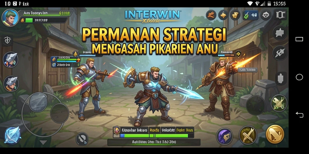 Tampilan gameplay INTERWIN yang menggugah selera strategi.