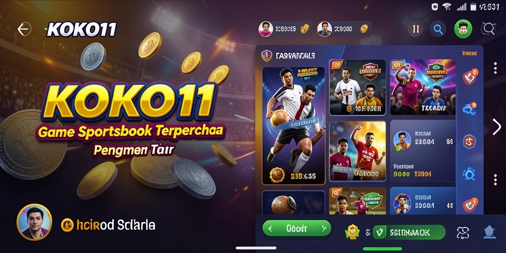 Screenshot utama KOKO11 menampilkan tampilan antarmuka taruhan yang menarik.