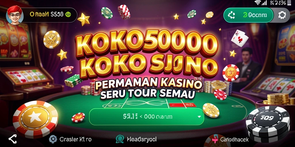Tangkapan layar KOKO5000 menunjukkan gameplay Kasino yang menarik.