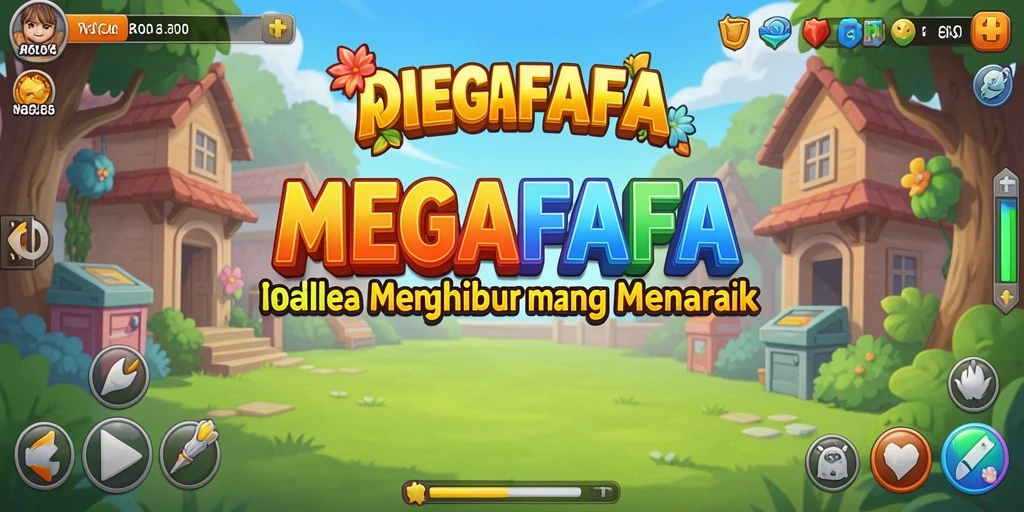 Screenshot gameplay menunjukkan pengelolaan sumber daya dalam MEGAFAFA.