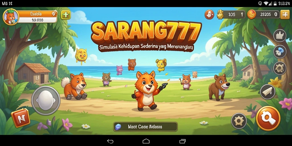 Tampilan gameplay SARANG777 yang menarik dan interaktif.
