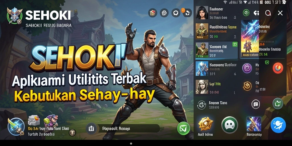 Tampilan utama SEHOKI yang menampilkan berbagai fitur utilitas.